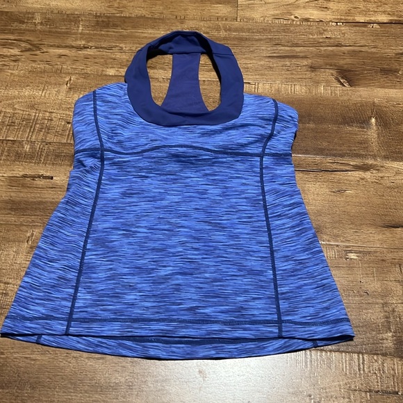 Lululemon Blue & Purple Heathered Support Tank - Picture 3 of 8